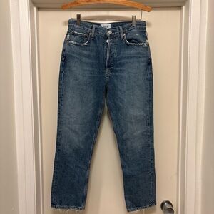 Agolde Mid-Wash Cropped Jeans